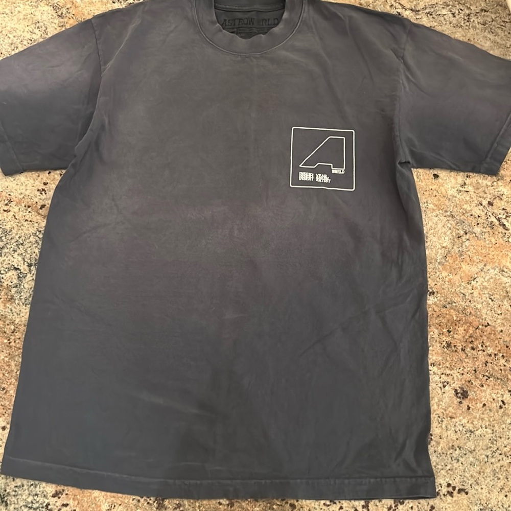 Authentic, original Travis Scott Astroworld Manifestation Grey Tee